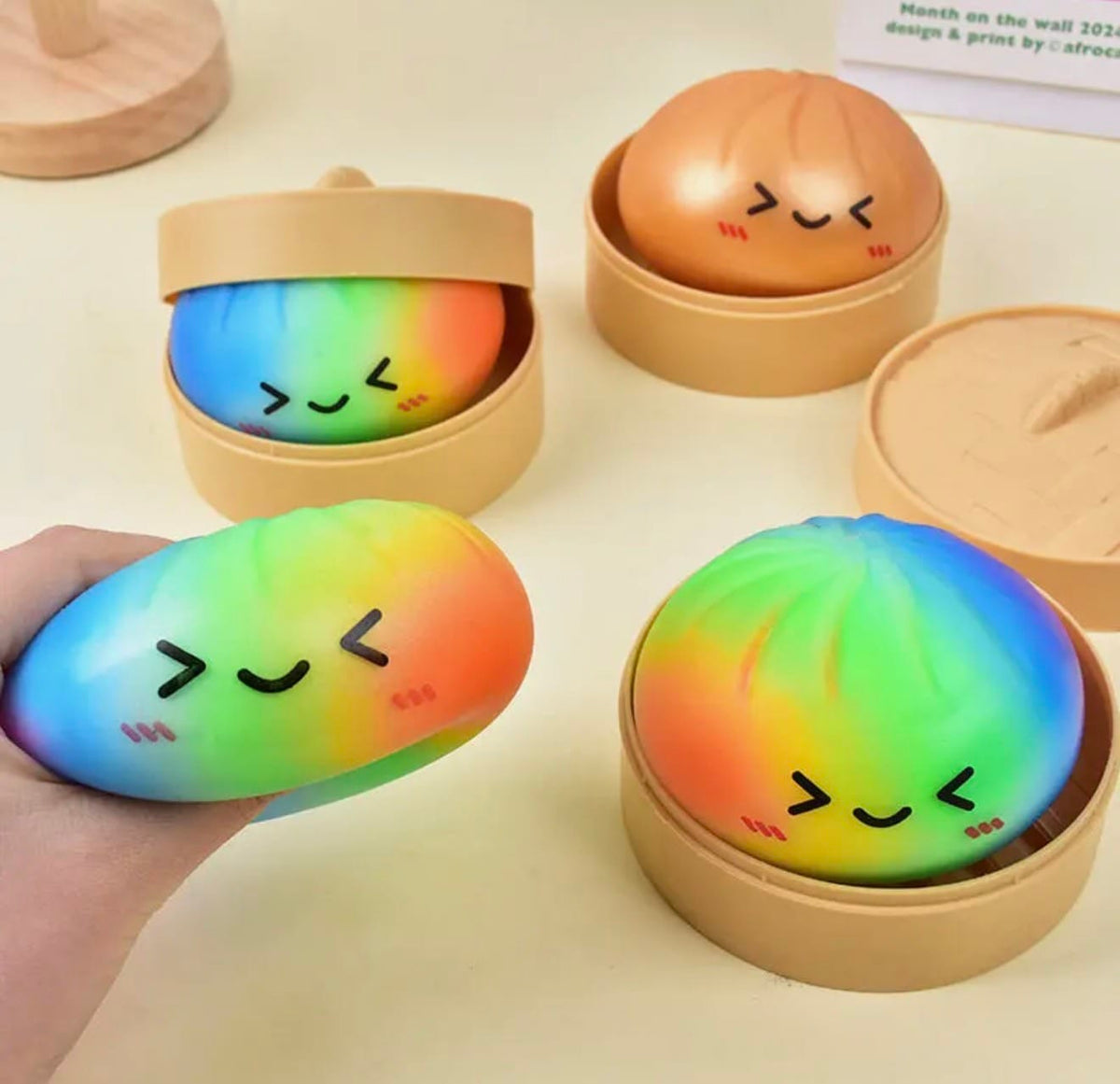 Assorted Mystery Squishy Dumpling Stress Toy