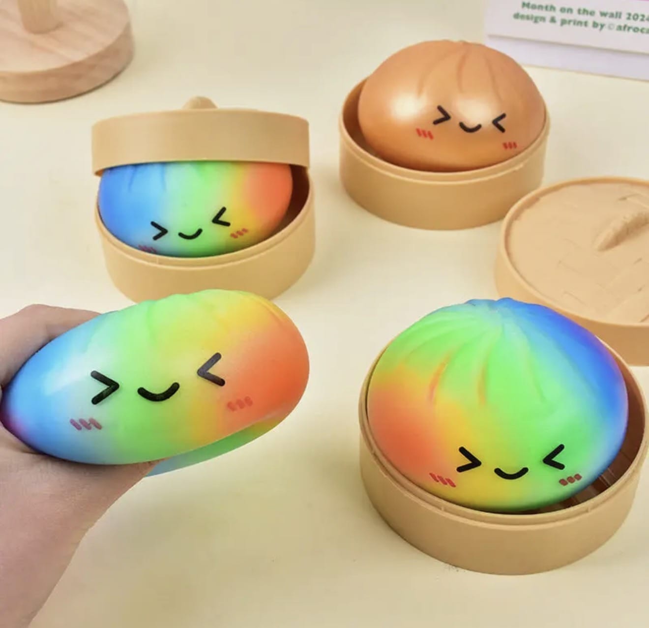 Assorted Squishy Dumpling Stress Toy