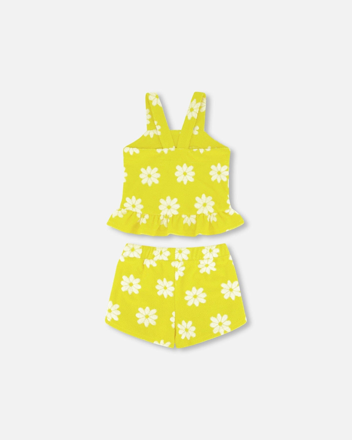 DEUX PAR DEUX Deux Par Deux Terry Cloth Flowers Tank Top & Short Set - Little Miss Muffin Children & Home