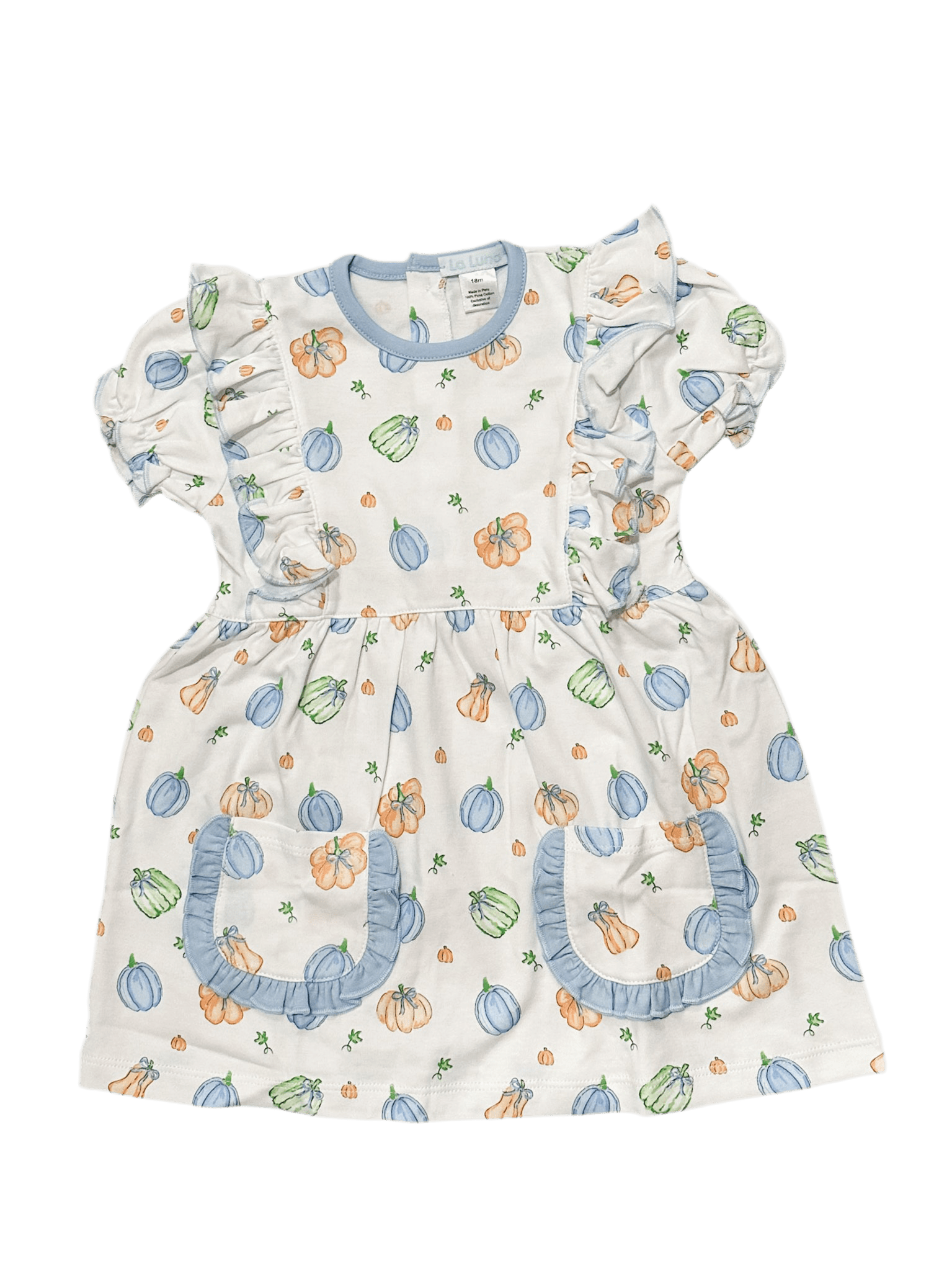 Children's dress with pumpkin pattern 