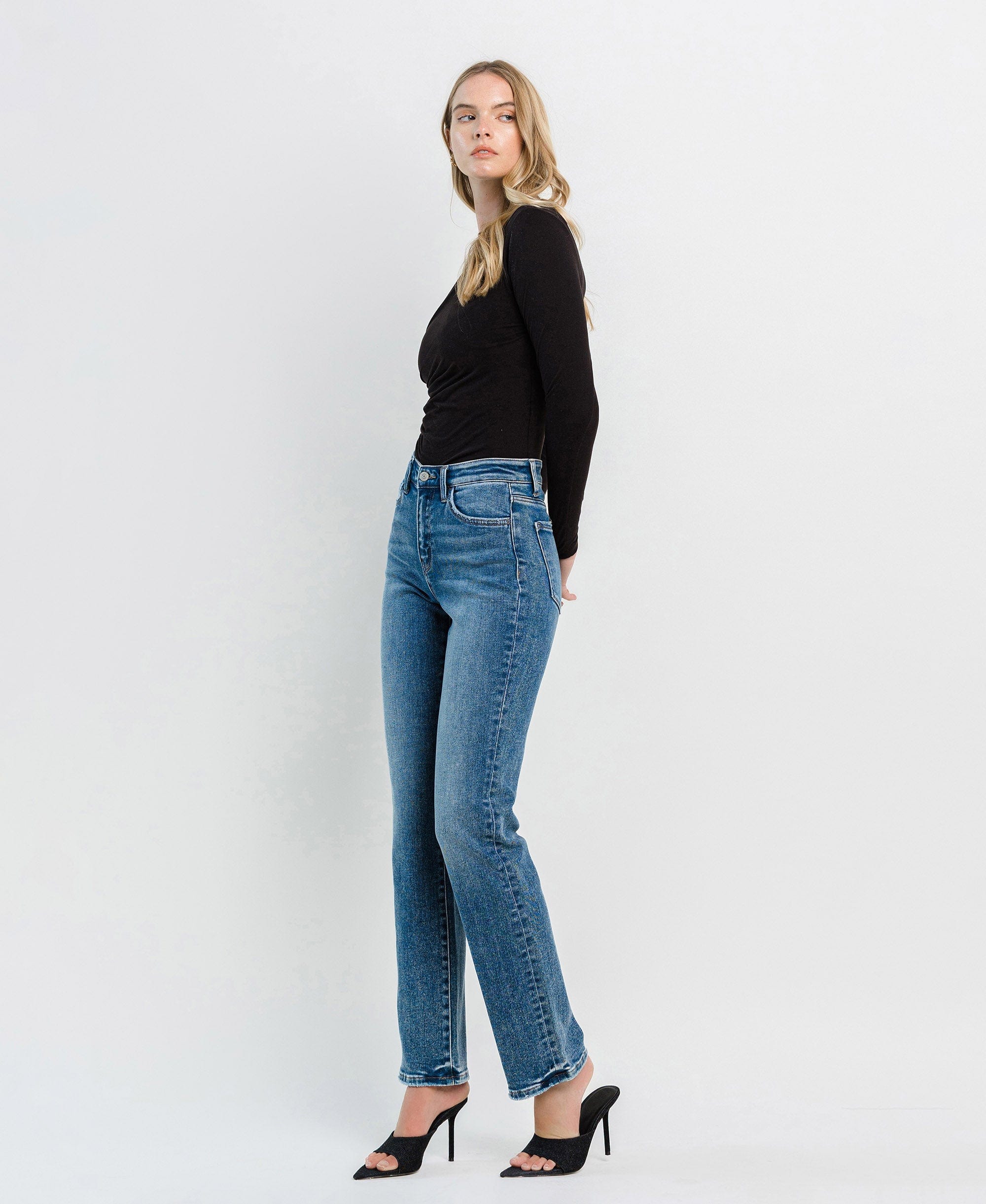 Flying Monkey Flying Monkey High Rise Straight Jeans - Little Miss Muffin Children & Home