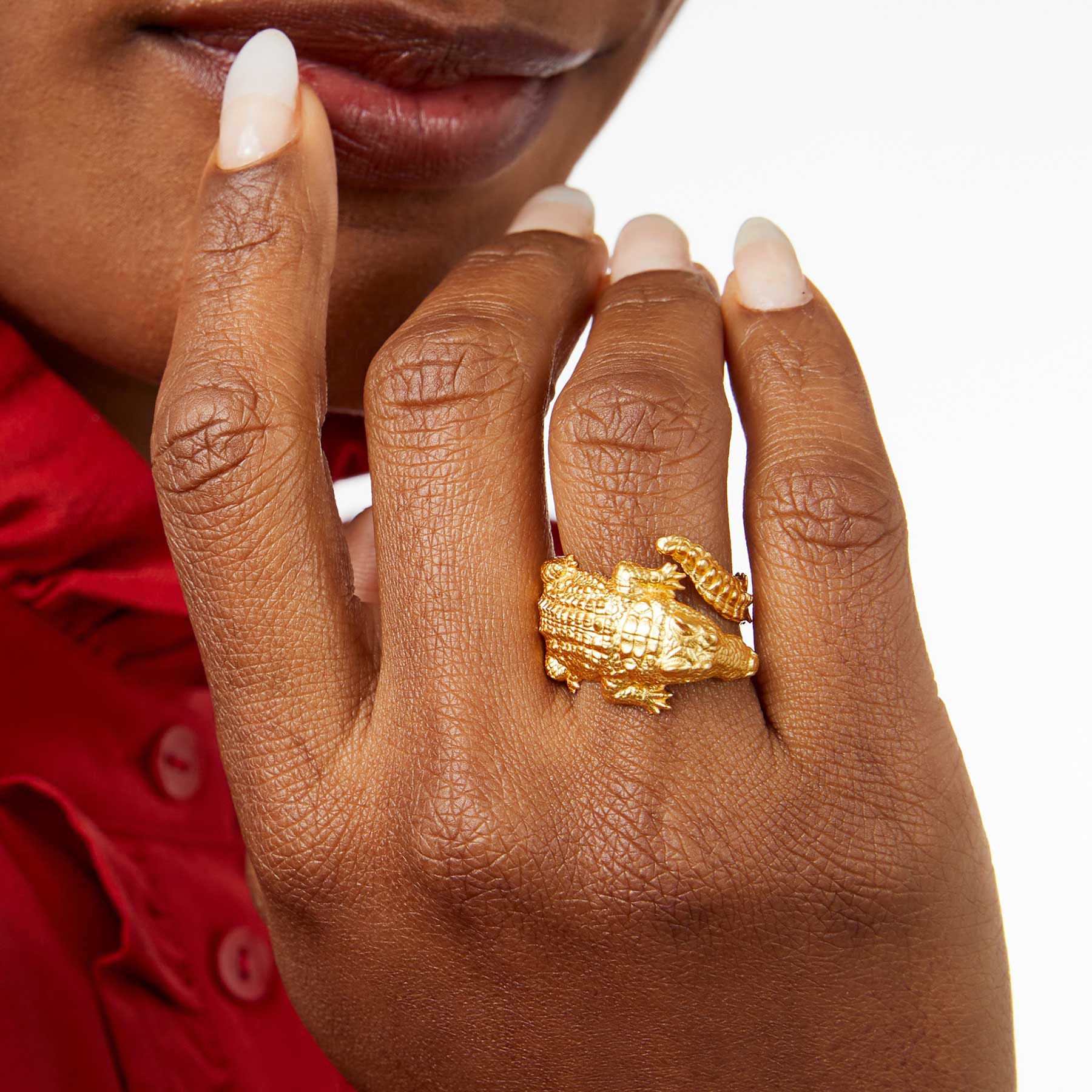 Julie Vos Julie Vos Alligator Ring - Little Miss Muffin Children & Home