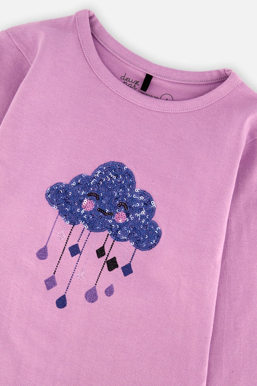 Violet Tulle Organic Jersey T-Shirt