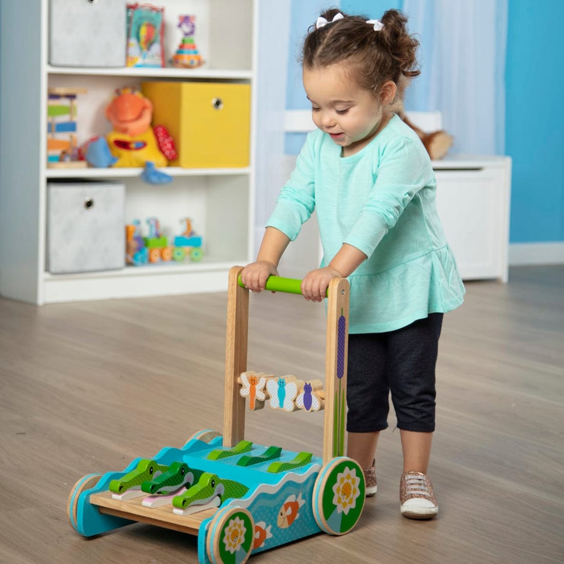 Melissa & Doug Melissa & Doug First Play Chomp & Clack Alligator Push Toy - Little Miss Muffin Children & Home