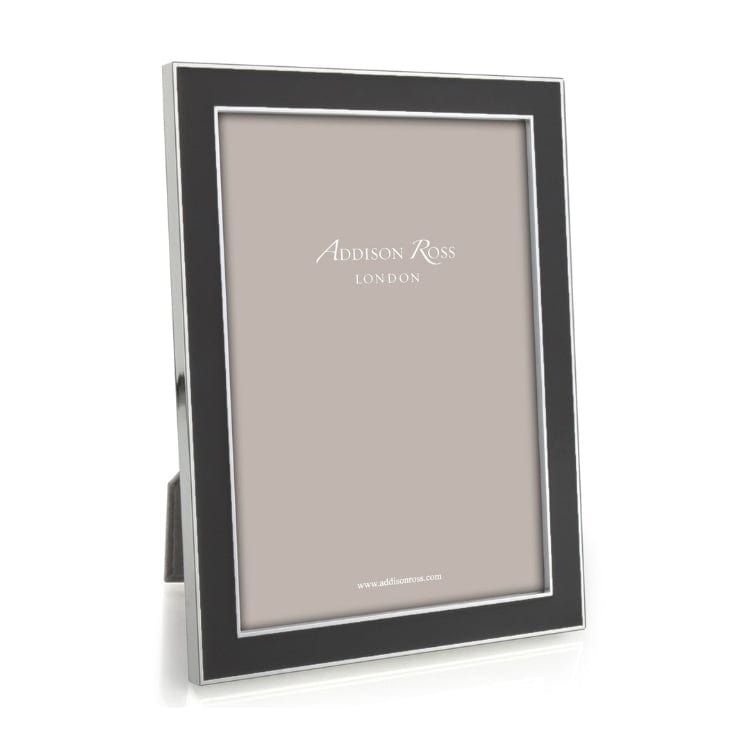 Addison Ross Ltd Taupe Enamel & Silver Frame 5x7 - Little Miss Muffin Children & Home