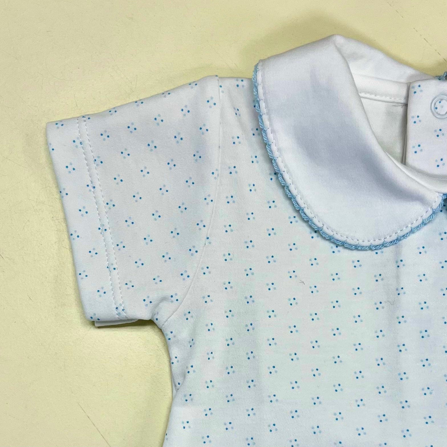 Lulu Bebe Lulu Bebe Noah Pima Blue Crown Boy Bubble - Little Miss Muffin Children & Home