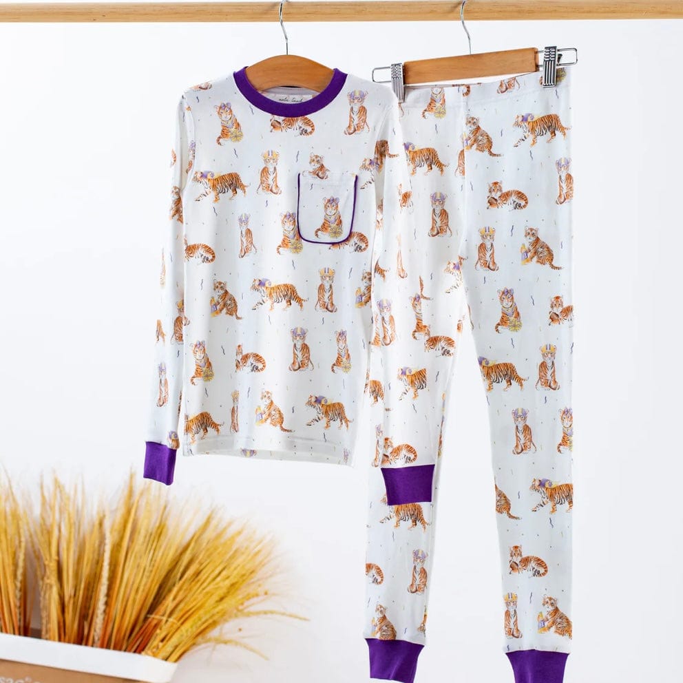 Nola Tawk Nola Tawk Louisiana's Most Valuable Cub Organic Cotton Pajama Set - Little Miss Muffin Children & Home