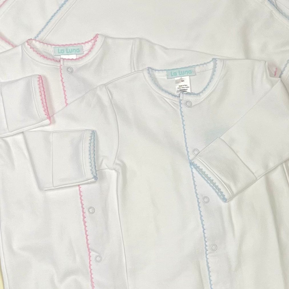 Lulu Bebe Lulu Bebe Pima Girl Converter White/Pink - Little Miss Muffin Children & Home