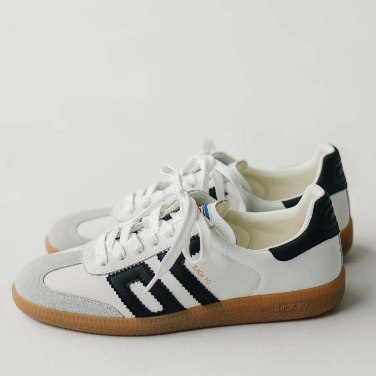 Back 70 Streetwear Back 70 Streetwear Cloud Sneakers in White & Black - Little Miss Muffin Children & Home
