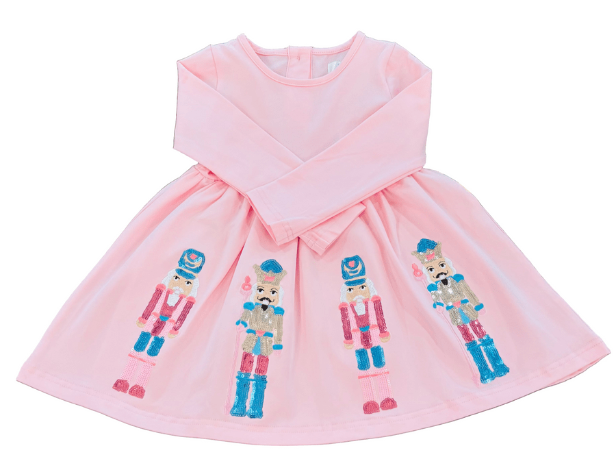pink sequin nutcracker dress
