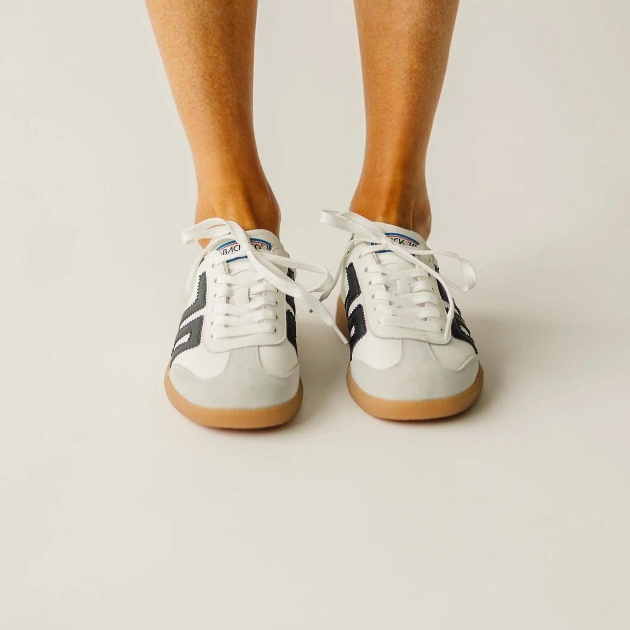 Back 70 Streetwear Back 70 Streetwear Cloud Sneakers in White & Black - Little Miss Muffin Children & Home