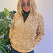 Lulu Bebe Lulu Bebe Women's Gold Sequin Jacket - Little Miss Muffin Children & Home