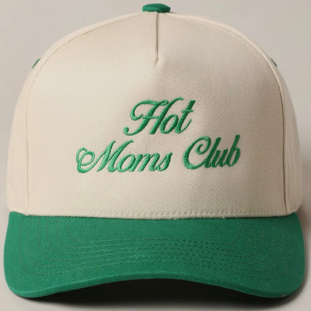 Fashion City Fashion City Hot Moms Club Trucker Baseball Cap, Green - Little Miss Muffin Children & Home