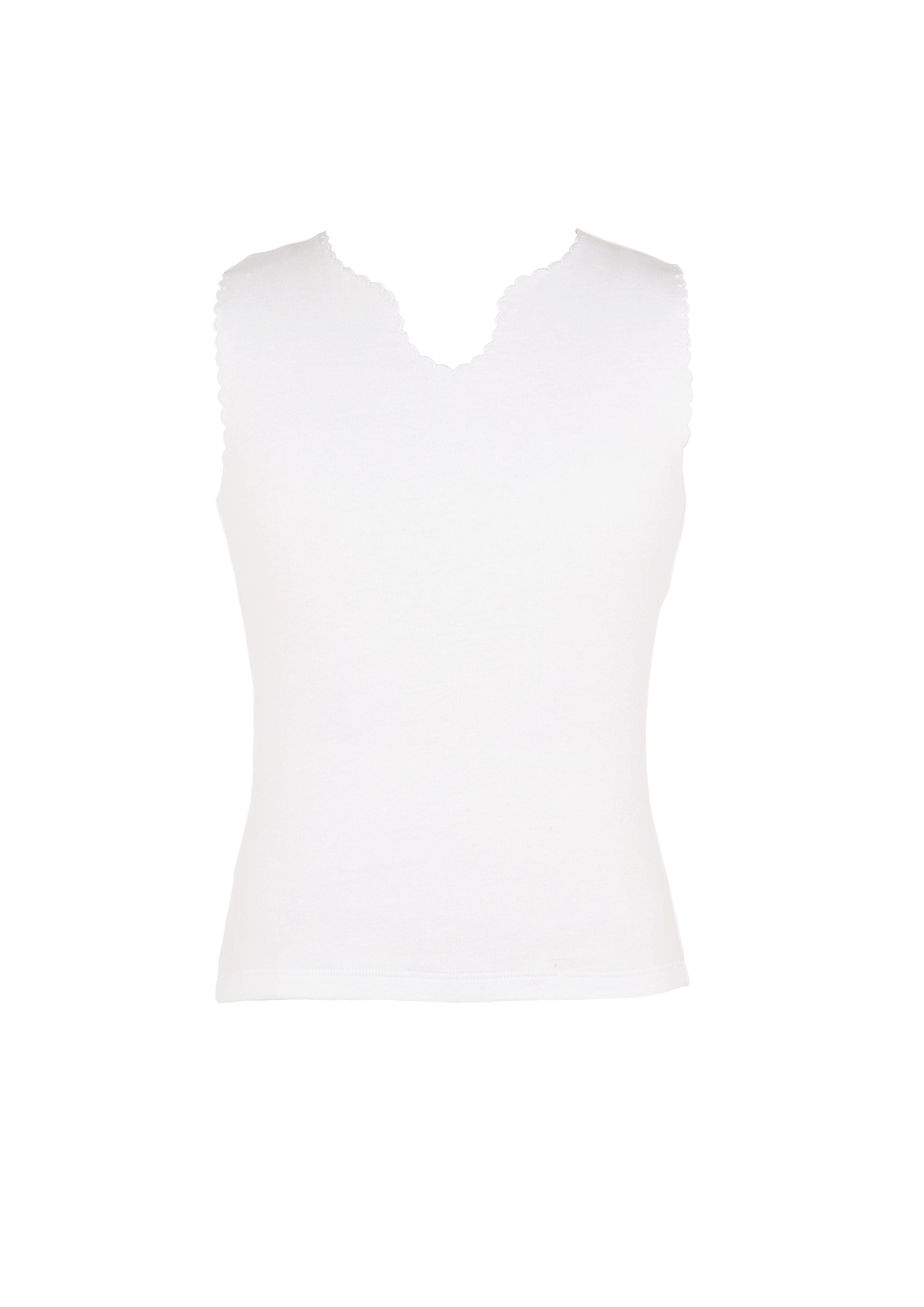 Casero & Associates White The Emily Top - Little Miss Muffin Children & Home