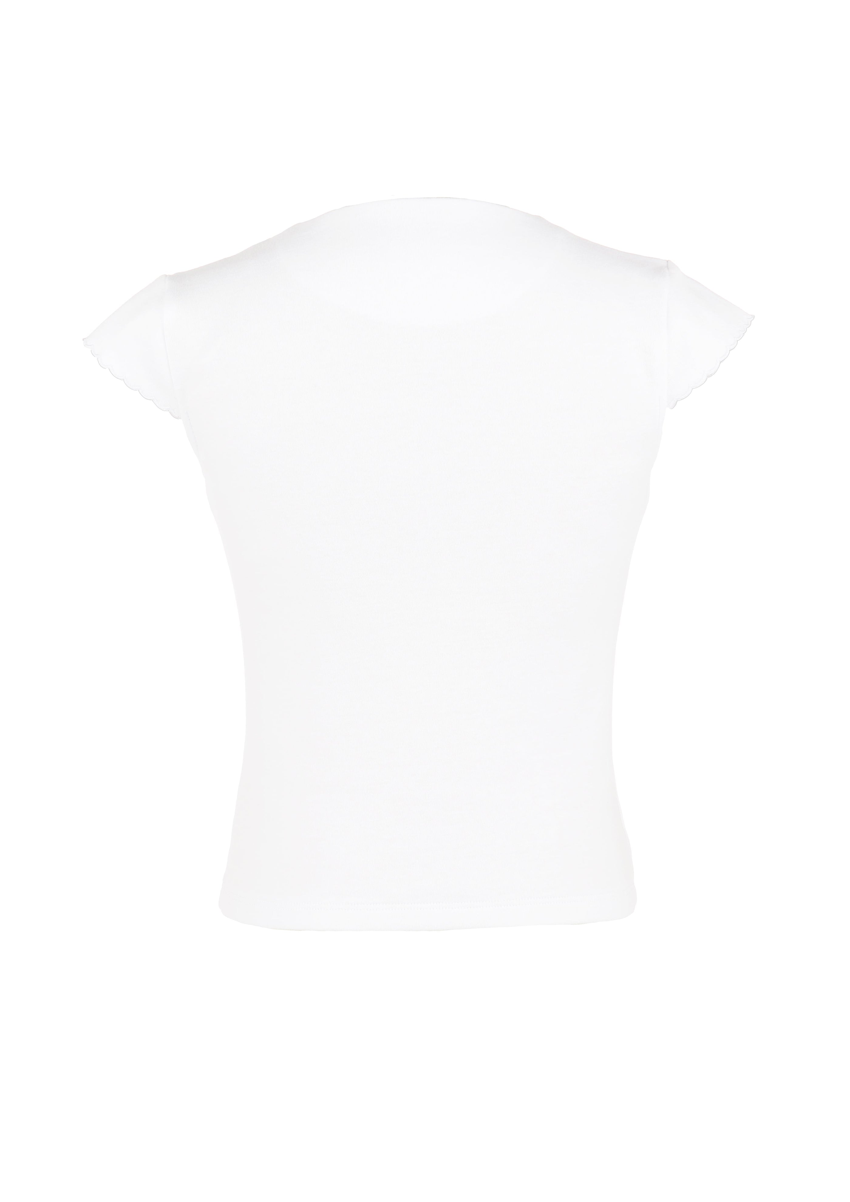 Casero & Associates White The Harper Top - Little Miss Muffin Children & Home