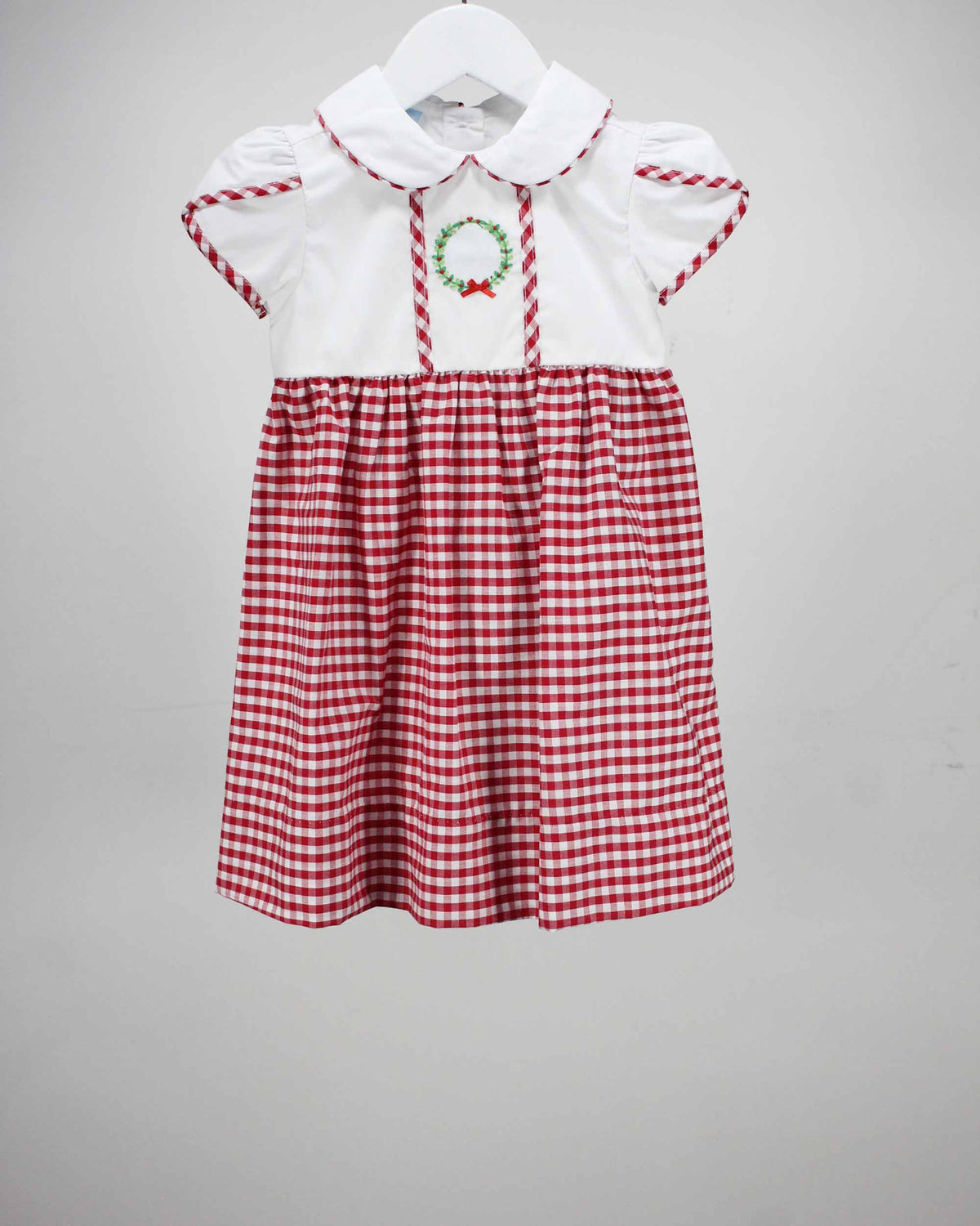 Charming Little One Merry Christmas Wreath Hazel Dress - Little Miss Muffin Children & Home