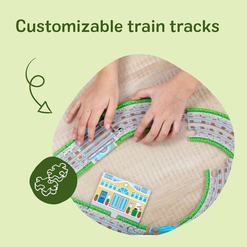 Melissa & Doug Design Your Own Railroad Floor Puzzle - Little Miss Muffin Children & Home