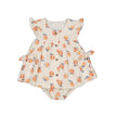 Mayoral Usa Inc Mayoral Button Up Dress with Bloomers in Peach - Little Miss Muffin Children & Home