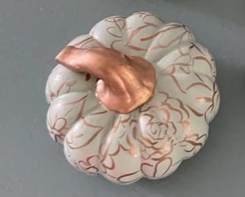 Jessica Reynolds Art Green Gold Mini Pumpkin - Little Miss Muffin Children & Home