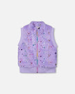 Deux Par Deux Fake Fur Zipped Vest in Lavender - Little Miss Muffin Children & Home