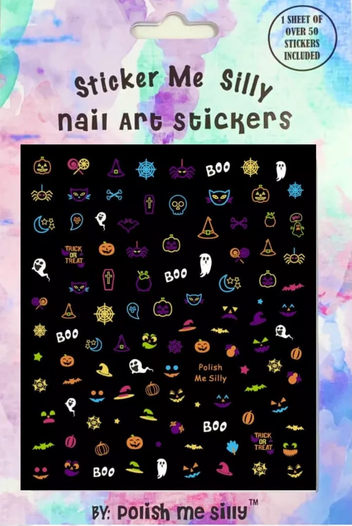 Polish Me Silly Halloween Holiday Nail Art Stickers - Little Miss Muffin Children & Home