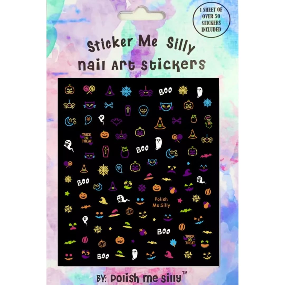 Polish Me Silly Halloween Holiday Nail Art Stickers - Little Miss Muffin Children & Home