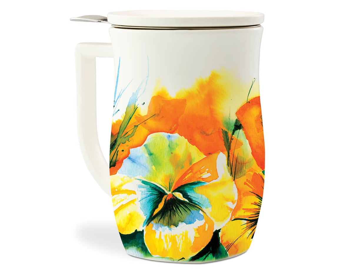 Tea Forte Tea Forte Wild Poppy Fiore Cup & Infuser - Little Miss Muffin Children & Home