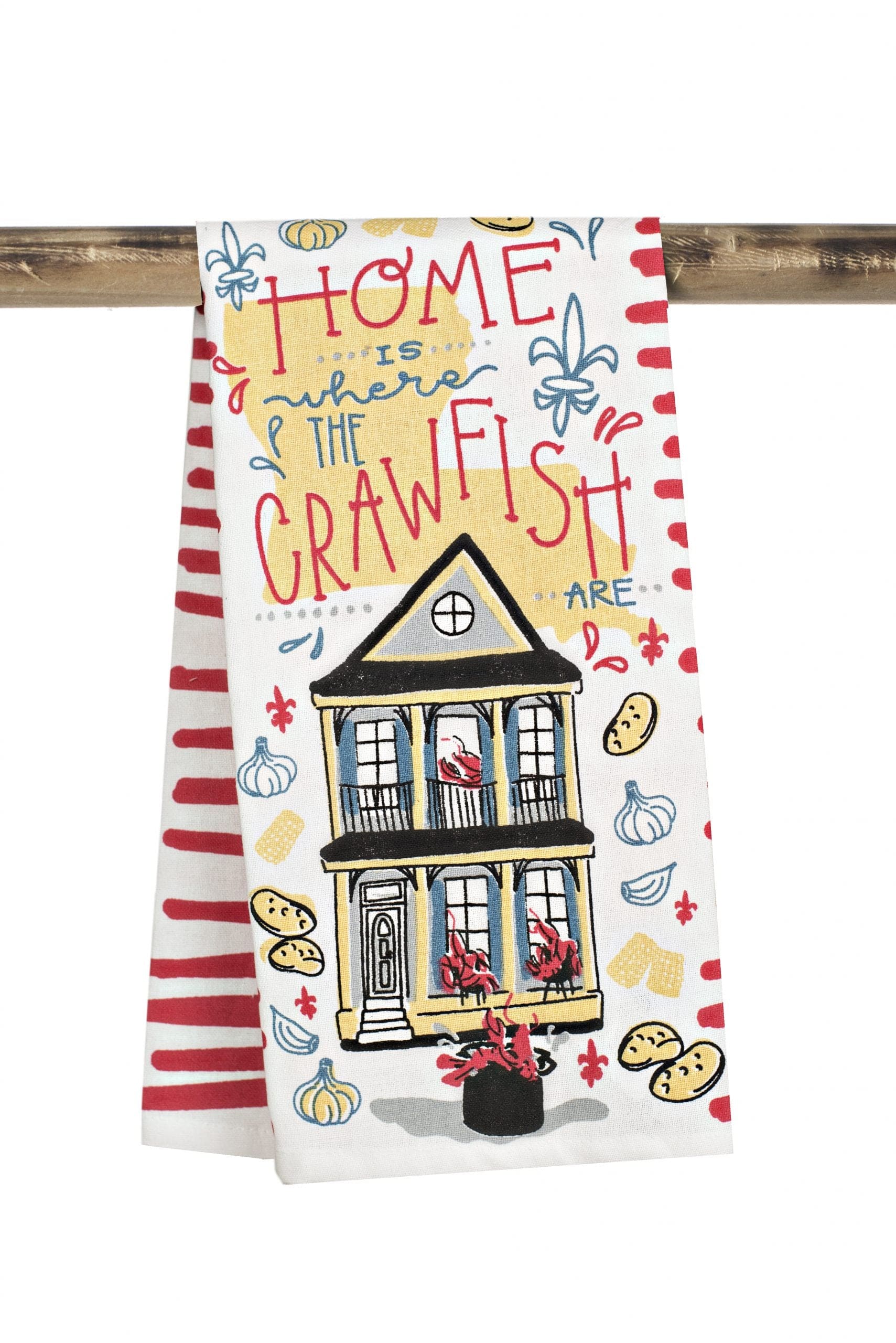 The Parish Line The Parish Line Home is Where the Crawfish Are Kitchen Towel - Little Miss Muffin Children & Home