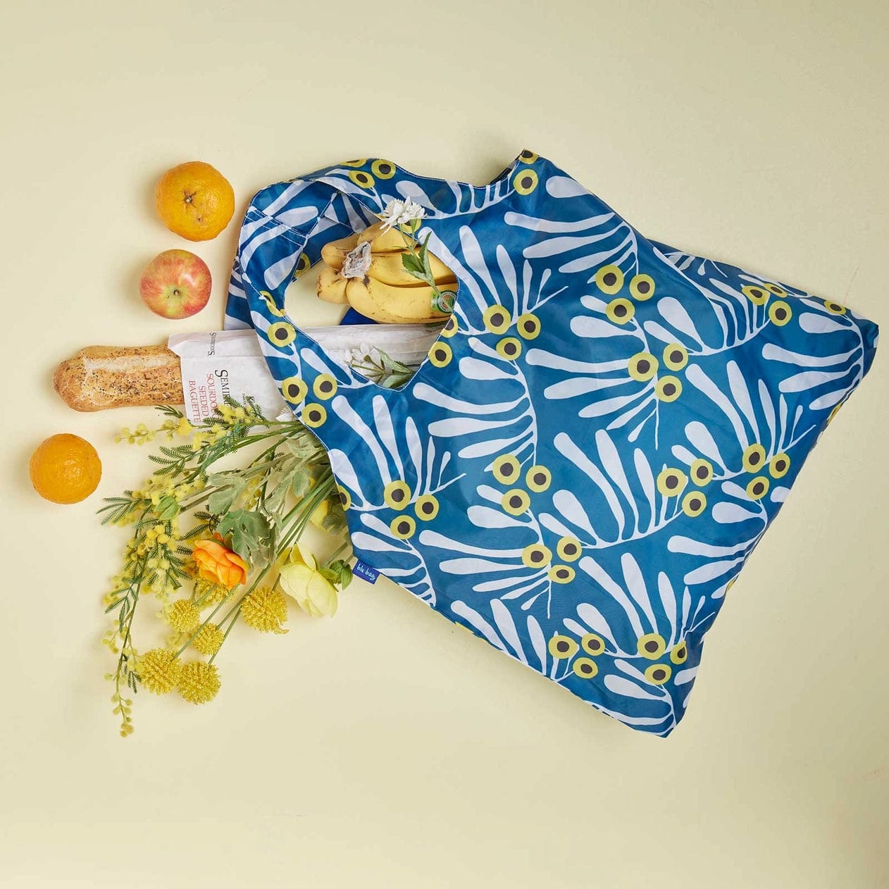 Rock Flower Paper Rock Flower Paper Francoise Blu Bag Reusable Shopper Tote - Little Miss Muffin Children & Home