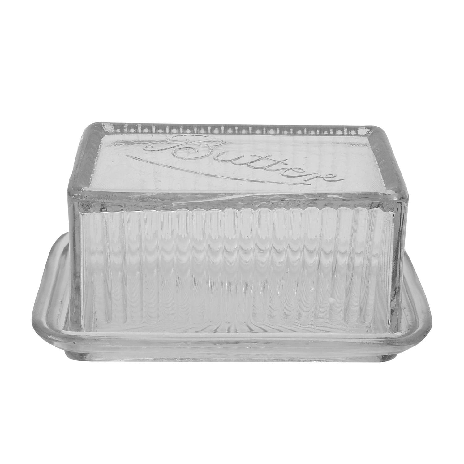 Creative Co-op Glass Butter Dish - Little Miss Muffin Children & Home
