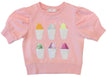 Lulu Bebe Lulu Bebe Lily Sequin Snowball Puff Sleeve Top - Little Miss Muffin Children & Home