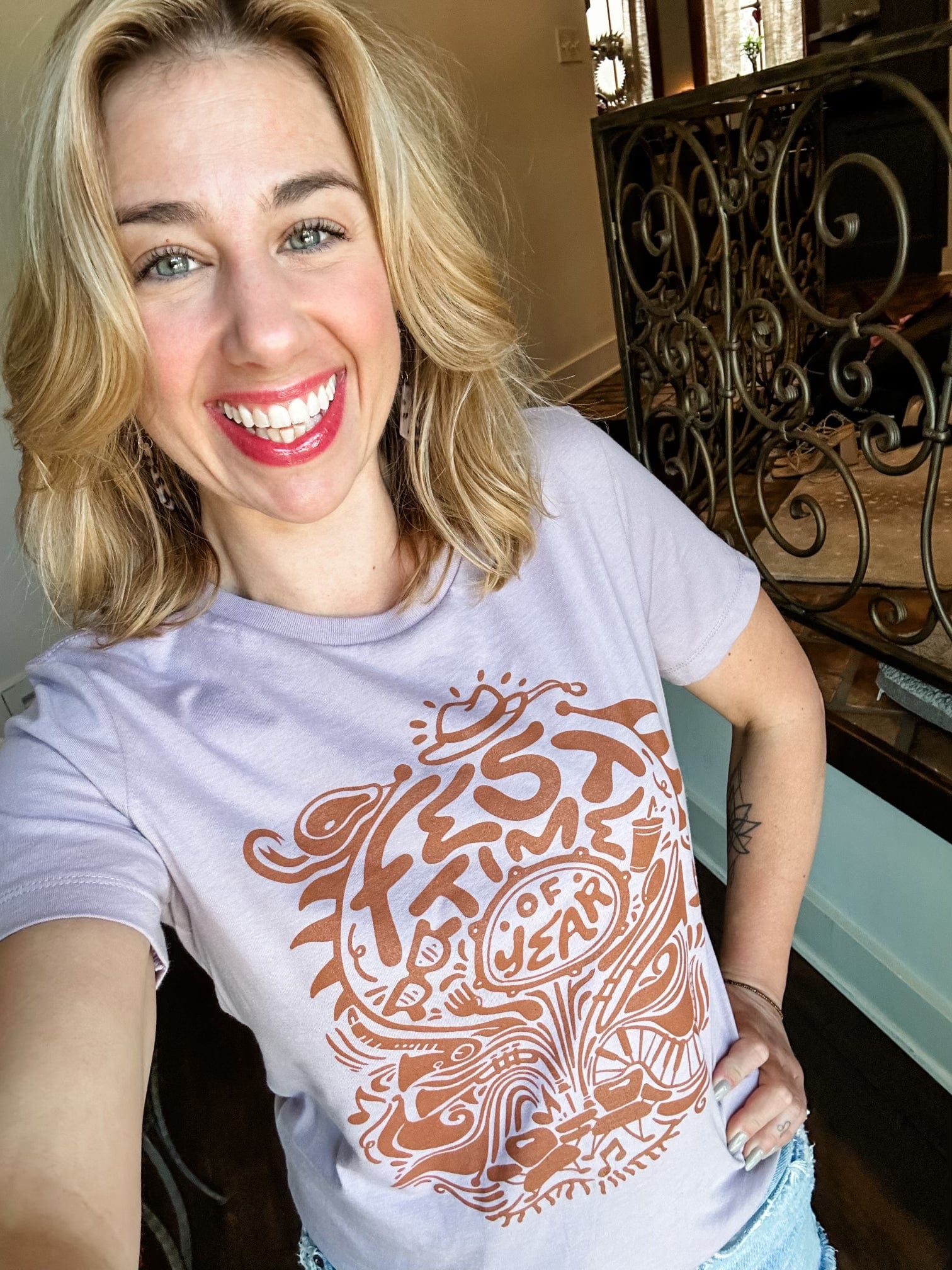 Whereable Art Whereable Art Fest Time of Year Ladies Tee - Little Miss Muffin Children & Home