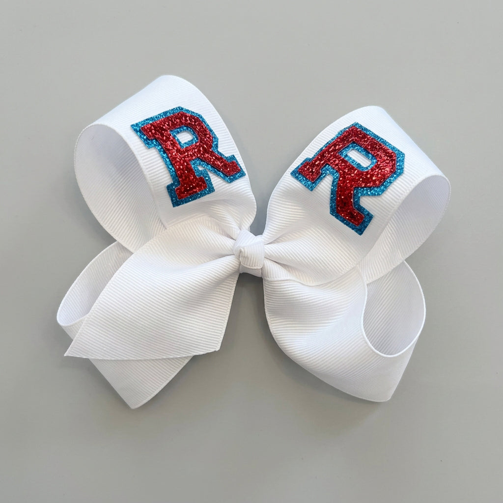 Heidi Davis Bows Cubs Hand Painted Bow Double Glitter - Little Miss Muffin Children & Home
