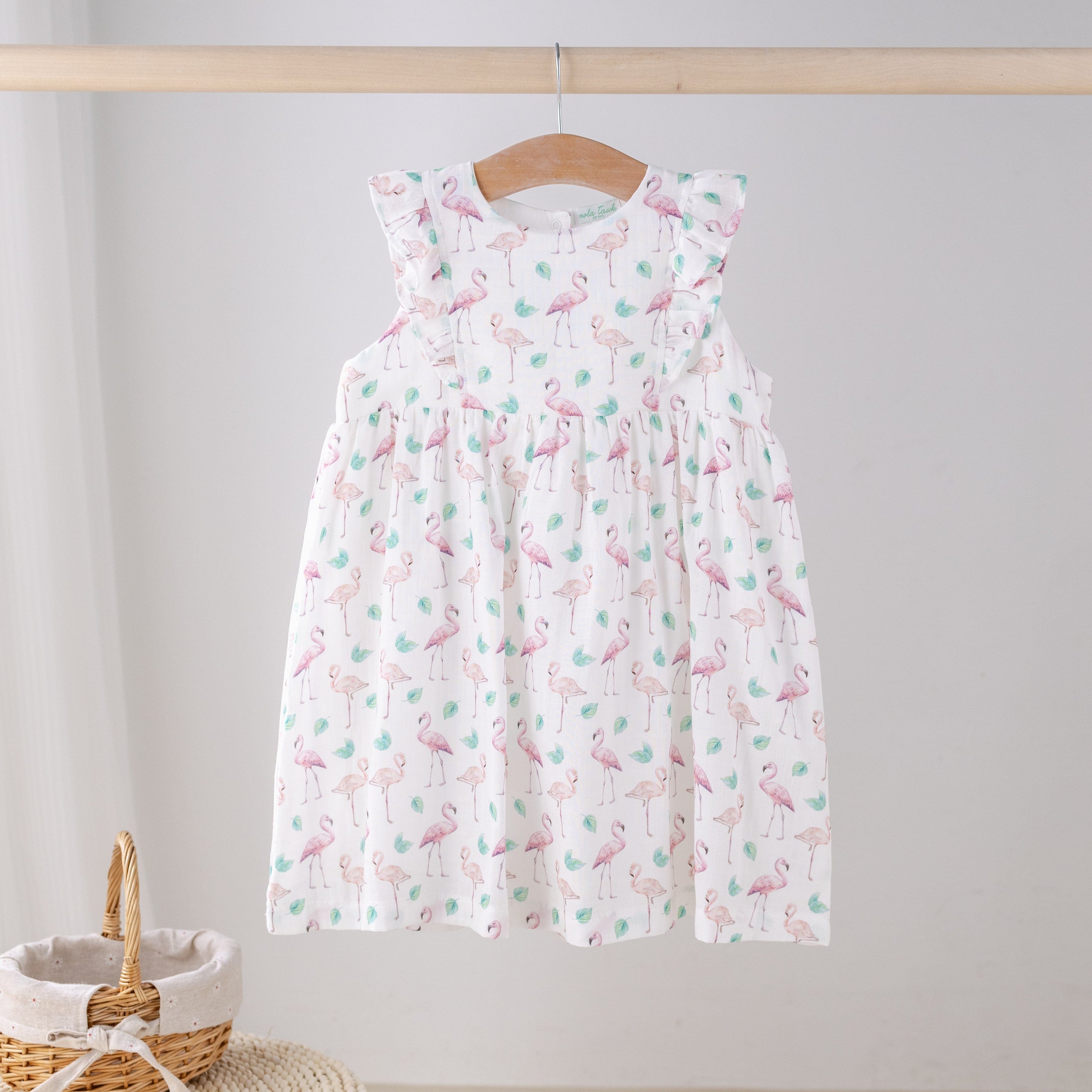 Pink Paradise Organic Muslin Dress