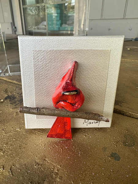 Dana Manly Art Red Bird Assorted Paintings - Little Miss Muffin Children & Home