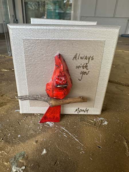 Dana Manly Art Red Bird Assorted Paintings - Little Miss Muffin Children & Home
