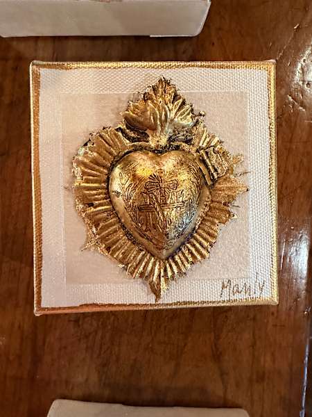 Dana Manly Art Sacred Heart of Mary 4x4 - Little Miss Muffin Children & Home