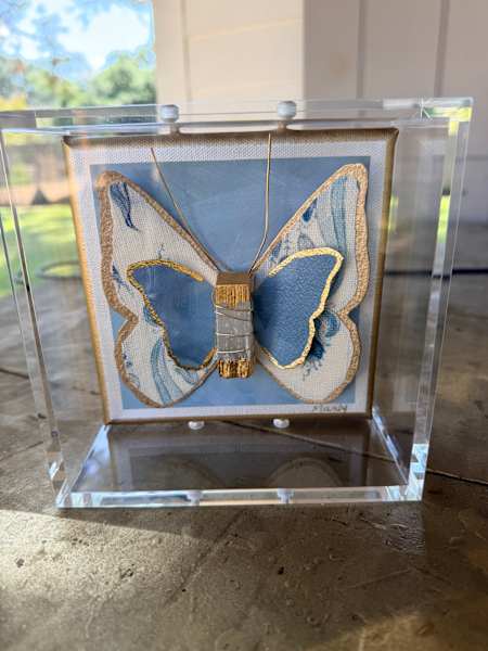 Dana Manly Art Butterfly in Shadowbox 6x6 - Little Miss Muffin Children & Home