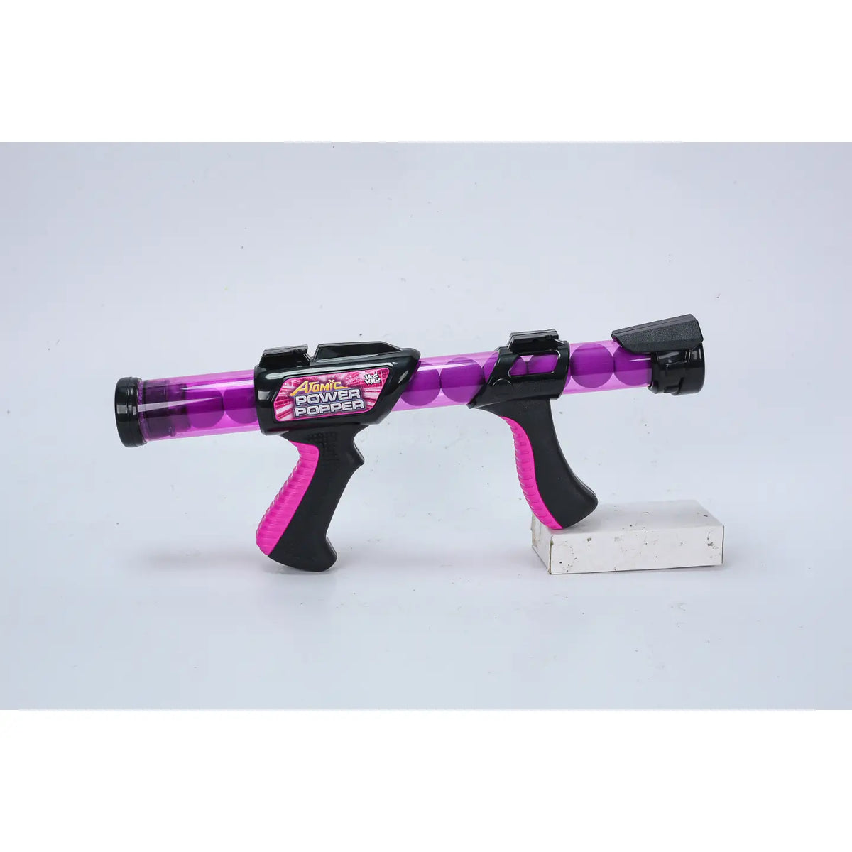 Hog Wild Toys Pink Atomic Power Popper Rocking Target Foam Ball Blaster - Little Miss Muffin Children & Home