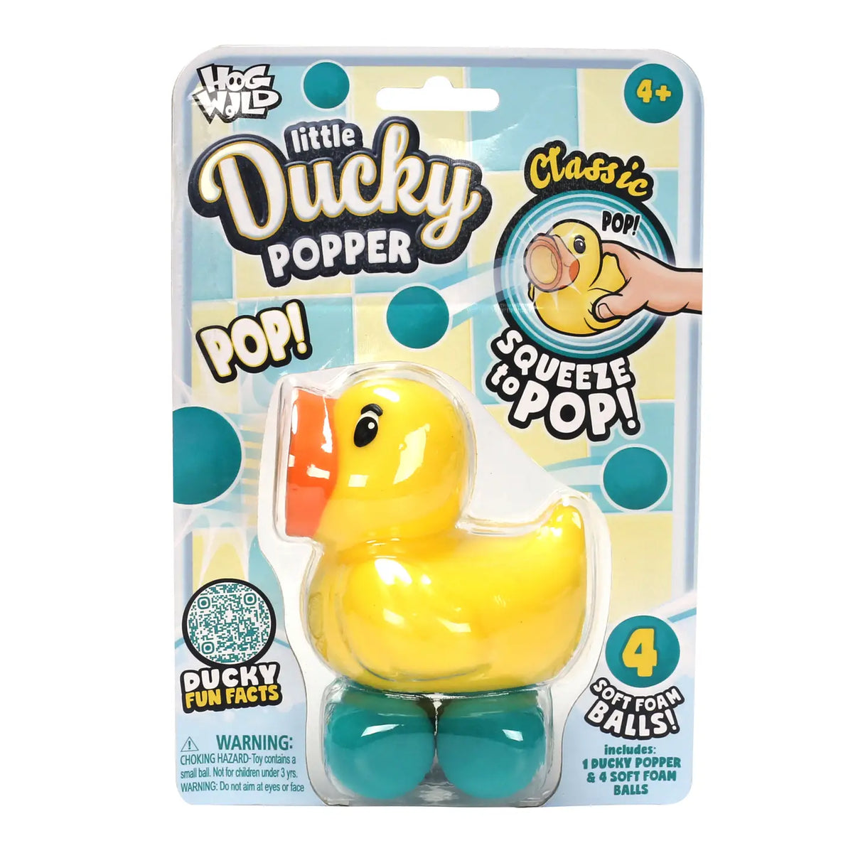 Hog Wild Toys Classic Ducky Popper Foam Ball Popper - Little Miss Muffin Children & Home