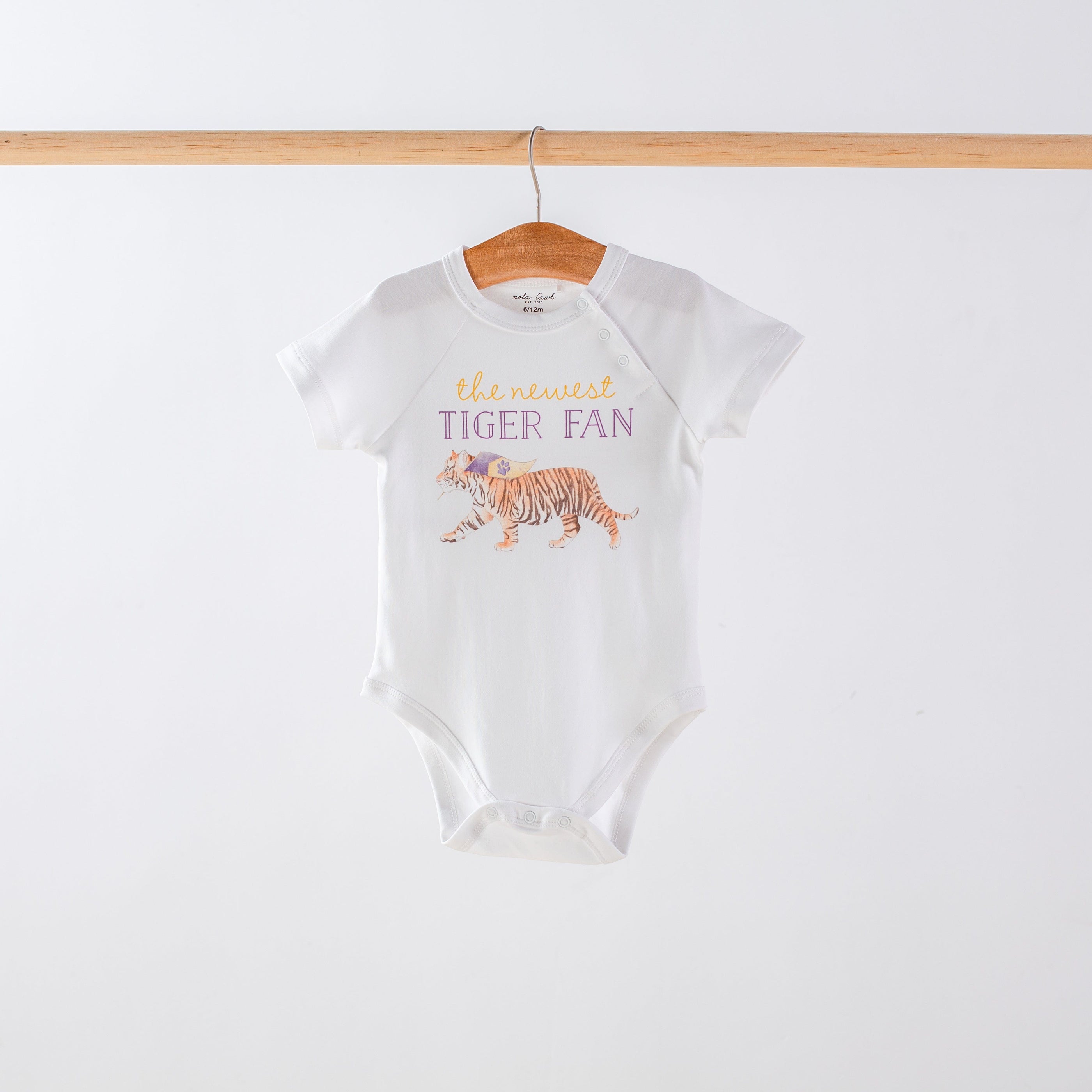 Nola Tawk Nola Tawk The Newest Tiger Fan Onesie - Little Miss Muffin Children & Home