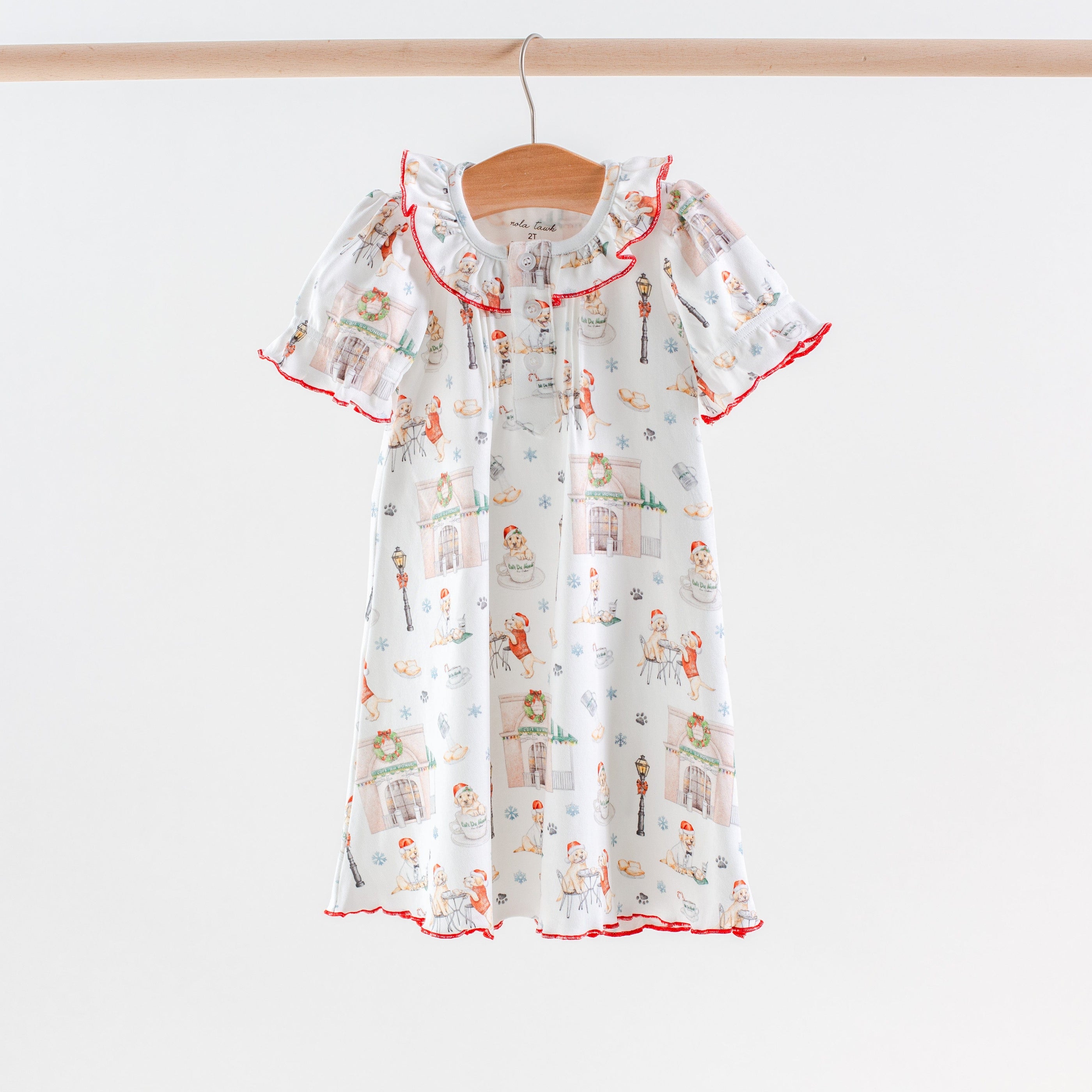 Nola Tawk Nola Tawk Beignet Holiday Organic Cotton Play Dress - Little Miss Muffin Children & Home