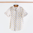 Nola Tawk Black & Gold Fleur de Lis Short Sleeve Collared Shirt - Little Miss Muffin Children & Home