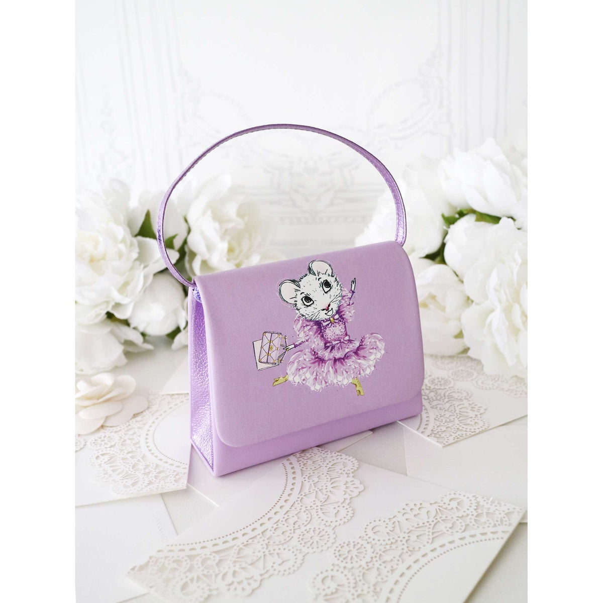 Pink Poppy Claris The Secret Crown Mini Handbag in Lilac - Little Miss Muffin Children & Home