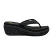 Volatile Island Raffia Wedge Thong Sandal - Little Miss Muffin Children & Home