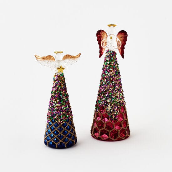 180 Degrees 180 Degrees Glass Angel Figure, 2 Styles Available - Little Miss Muffin Children & Home