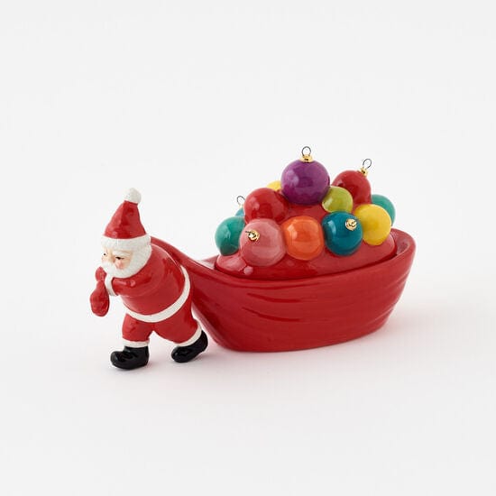 180 Degrees 180 Degrees 8" Ceramic Santa Candy Dish - Little Miss Muffin Children & Home