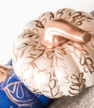 Jessica Reynolds Art Ivory Mini Pumpkin - Little Miss Muffin Children & Home