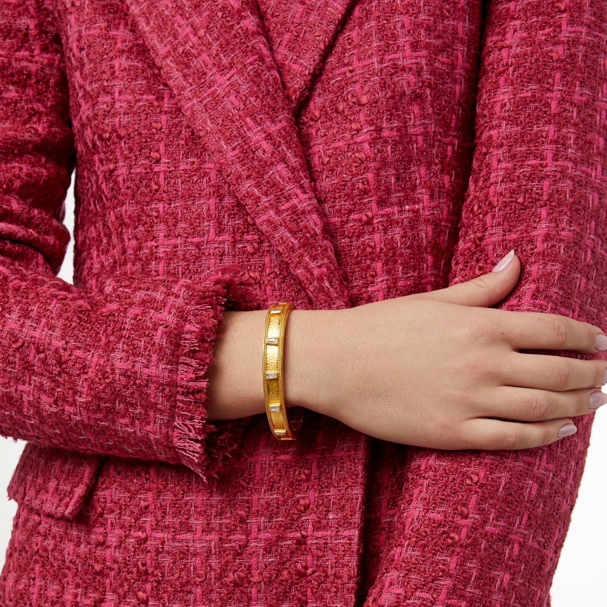 Julie Vos Julie Vos Aurora Hinge Bangle with Cubic Zirconia - Little Miss Muffin Children & Home