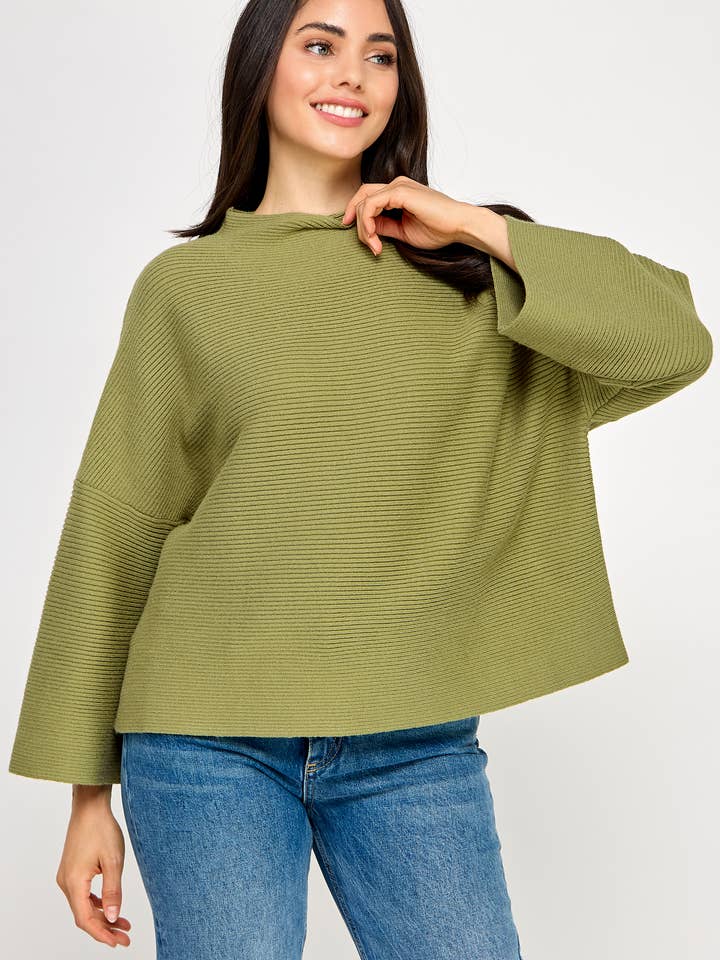 Ellison Not Your Casual Top - Light Sage - Little Miss Muffin Children & Home